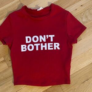 Garage Red Cropped Top XS